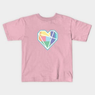 Love Heart Scandinavian Geometric Kids T-Shirt